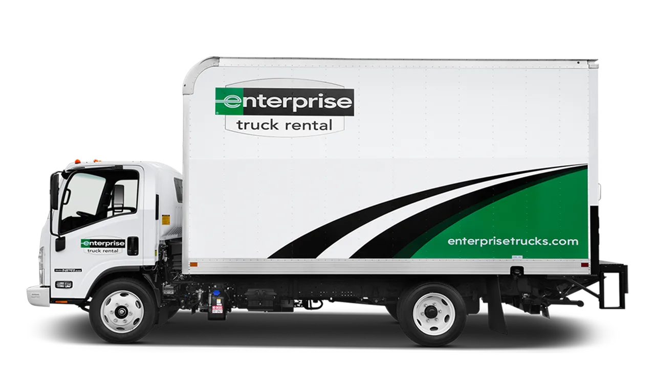 White Enterprise box truck