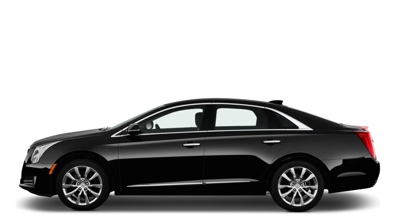 Black Cadillac luxury sedan