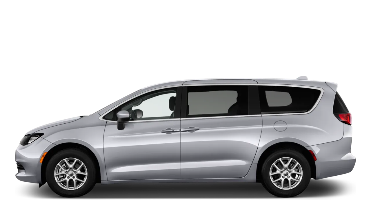 Silver Chrysler Pacifica minivan