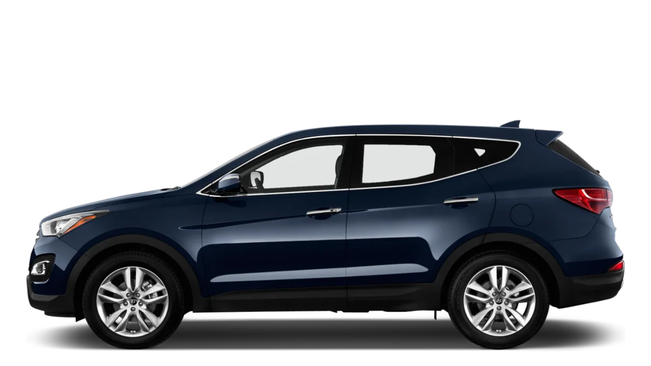 Dark blue Hyundai Santa Fe SUV