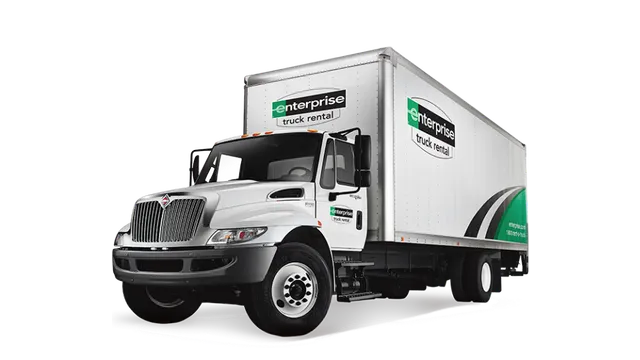 26' Box Truck: International 4300 Regular Cab or similar